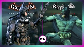 Batman Arkham Knight vs Arkham City  Gameplay Physics and Details Comparison [upl. by Arihsat]