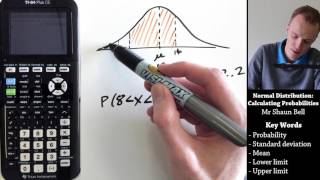 Normal Distribution Calculating Probabilities TI 84 Plus CE [upl. by Tati611]