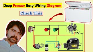 Deep Freezer Wiring Diagram  deep freeze ki wiring kaise kare [upl. by Attlee]