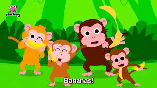 Monkey Banana Dance Baby Monkey Pinkfong Kids Songs [upl. by Olumor]