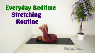 Before Bed Stretching Routine Best Stretches To Do Every Evening In Your Bed Physiofitness [upl. by Ahsiekahs]