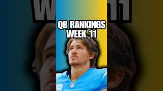 QBs Rankings for Fantasy Football Week 11 nfl shorts [upl. by Marx109]