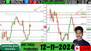 Live Trading Tamil TLT 12112024  niftylivetrading Sensex TradingLiveTamil [upl. by Yennor43]