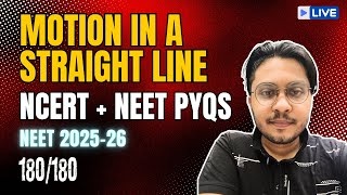 MOTION IN A STRAIGHT LINE  NCERT  NEET PYQS  CLASS 11  NEET 202526 neet neet2025 neetphysics [upl. by Ystap]