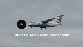 Ryanair Full Safety Demonstration Audio Boeing 7378AS [upl. by Yahsan]