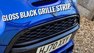 MINI F56 COOPER S BLACK GRILLE STRIP REPLACEMENT [upl. by Tolland428]