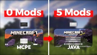 Turn MCPE to JAVA with only 5 MODS  120 [upl. by Asset101]