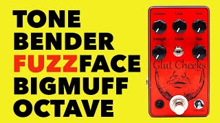 Every Fuzz Tone Poison Noises Glut Series Fuzz Face Tonebender  Super Fuzz Big Muff [upl. by Mines]