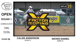 Windy Ryon Memorial Open Roping 2023  X Factor Team Roping [upl. by Aissak]