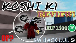 KOSSHI K1 REVIEW  IM BACK ON RO GHOUL  RoGhoul [upl. by Gib]