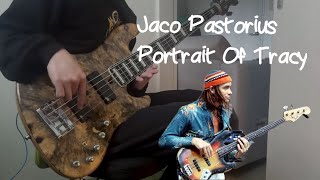 Portrait Of Tracy  jaco pastorius Harmonics amp Code Play bass guitar cover [upl. by Ibloc]