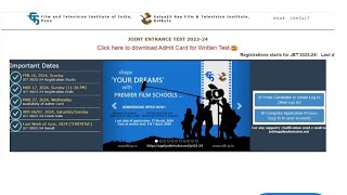 FTII JET Result 2024  Joint Entrance Test Score Card Cut Off Merit List [upl. by Enylrac937]