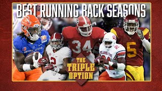 Triple Option Ranking the Best Running Back Seasons in College Football History [upl. by Perkoff]