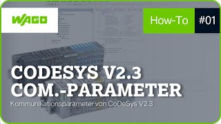 Kommunikationsparameter von Codesys V23 [upl. by Ewell]