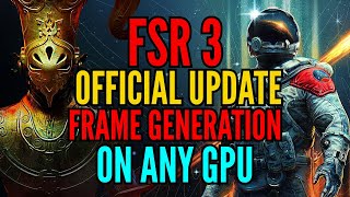 FSR 3 Frame Generation Officially in any GPU  Testing in Games [upl. by Barthol]