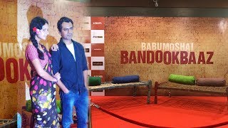 Nawazuddin Siddiqui amp Biditas Grand Entry At Babumoshai Bandookbaaz Trailer Launch [upl. by Harrell]