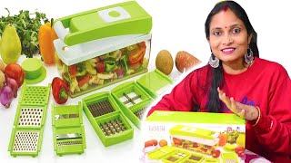 nicer dicer plus  Multipurpose Vegetable Chopper Cutter Grater Slicer [upl. by Neeloj]