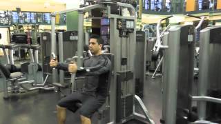 How To Use A Pectoral Fly amp Rear Deltoid machine Exercise Demo [upl. by Clynes]