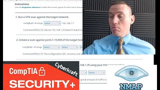 Nmap and tcpdump Network Reconnaissance Tools  CompTIA Security Performance Based Question [upl. by Ahsiekar]