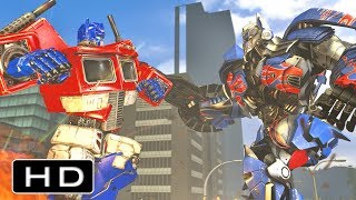 Transformers Movie Optimus Prime VS G1 Optimus Prime Fight Scene Animation [upl. by Anaeirb671]