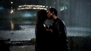 TVD 6x7  Damon and Elenas rain kiss quotPromise this is foreverquot  Delena Scenes HD [upl. by Rumery]