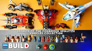 LEGO Speed Build Ninjago Secrets of the Forbidden Spinjitzu Vehicles Collection  Beat Build  ASMR [upl. by Norra]