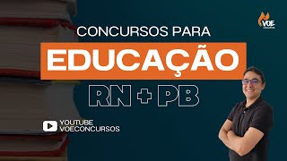 Concursos da educação RN e PB Legislação Educacional [upl. by Alasteir]