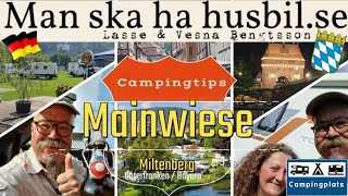 Camping Mainwiese i Miltenberg Unterfranken i Bayern Husbil  2 personer 22 € Perfekt läge [upl. by Weeks]