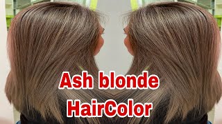 LIGHT ASH BLONDE HAIR COLOR  FOILAYAGE TECHNIQUE  Chading [upl. by Yehtomit]