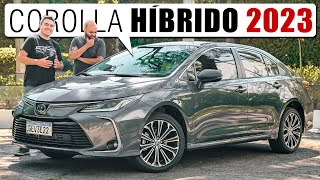 Toyota COROLLA Altis Premium híbrido 2023 A melhor vesão do sedan japones [upl. by Elma]