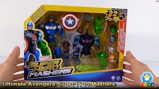 Marvel Ultimate Avengers Set Super Hero Mashers Unboxing Hasbro Special Edition [upl. by Norrehc859]