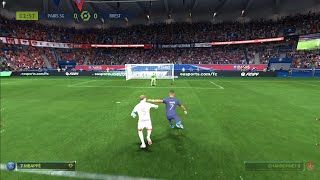 PSG vs Brest  Mbappe the fastest Goal😱The Goalkeeper has no Chance😱EA SPORTS FC24 [upl. by Abrahan]