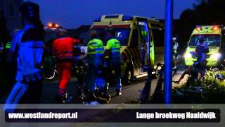 Ongeval Wielrenners Lange Broekweg Naaldwijk [upl. by Nnyletak]