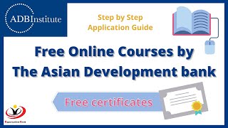 Free Online Courses by The Asian Development bank  learn new skills and get free Certificates [upl. by Ettenawtna]