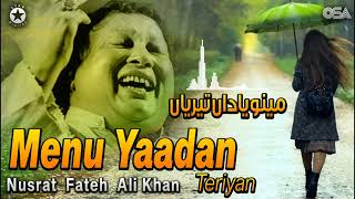 Menu Yaadan Teriyan  Nusrat Fateh Ali Khan  Superhit Romantic Qawwali  Official Release OSA Gold [upl. by Costanza728]