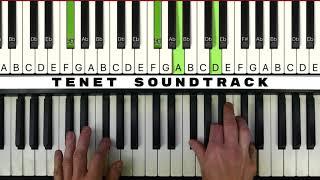 TENET Soundtrack 2nd trailer  Ludwig Göransson  piano chords [upl. by Sikram]