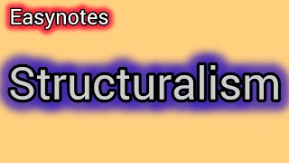 What is Structuralismeasy notes Englishers310 [upl. by Ralston]