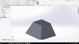 SOLIDWORKS  How to make a pyramid [upl. by Marba]