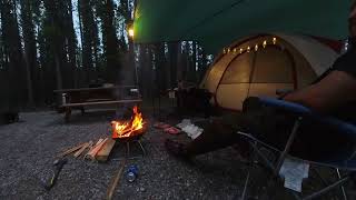 Thunderstorm Camping  Little Elbow Campground  Kananaskis Country [upl. by Akimaj]