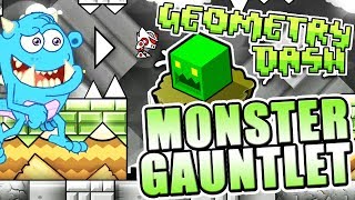 BEST GAUNTLET YET  Geometry Dash 211 MONSTER GAUNTLET All Levels COMPLETE [upl. by Emirej]