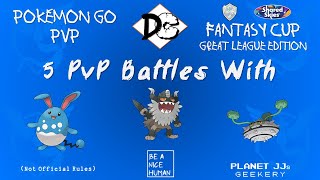 Pokémon GO PvP  Fantasy Cup Great League 5 Rounds Azumarill  Perrserker  Ferrothorn [upl. by Notniv]