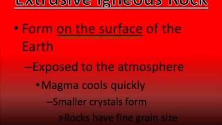 Intrusive and Extrusive Igneous Rock [upl. by Odelia122]