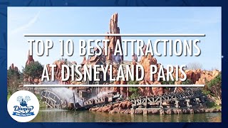 Top 10 Attractions in Disneyland Paris [upl. by Leinnad]