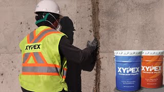 Xypex  Comment réparer les fissures qui fuient dans le béton [upl. by Alphonse]