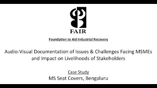 FAIR MSME Study Project  Case MS Seat Covers [upl. by Ardnahsal410]