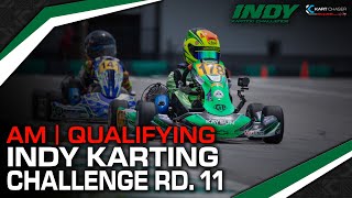 2024 Indy Karting Challenge Rd 11  QUALIFYING AM GROUPS  Whiteland iN [upl. by Erasaec]