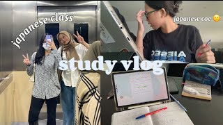 study vlog  japanese class for ground handling internship🛫nungguin coe turun [upl. by Deth]