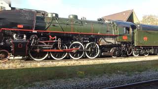 DampfSonderzugfahrt von Bahnreisen Sutter mit der Dampflok Mikado 141R1244 in der Schweiz [upl. by Gracye]