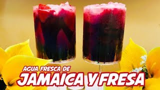 Agua Fresca de Jamaica y Fresas [upl. by Thin]