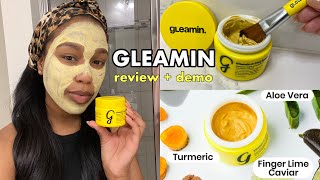 Gleamin Face Mask Review for Hyperpigmentation  Before and After [upl. by Nivlac]